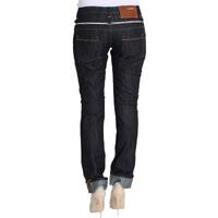 Authentic ACHT Straight Fit Dark Blue Jeans with Logo Details W26 US Women thumbnail