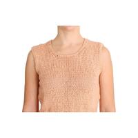 Pink Memories Sleeveless Knitted Cotton Blend Vest Sweater One Size Women thumbnail