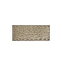Authentic Dolce & Gabbana Beige Leather Money Bar Clip One Size Men thumbnail