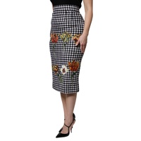 Dolce & Gabbana Women's Multicolor Floral Print High Waist Pencil Cut Skirt - 38 IT thumbnail