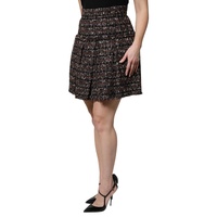 Dolce & Gabbana Women's Multicolor High Waist Tartan Tweed Mini Skirt - 38 IT thumbnail
