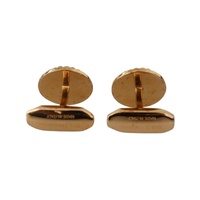 Dolce & Gabbana Men's Gold Plated Brass Round Pin  Cufflinks - One Size thumbnail