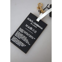Dolce & Gabbana Women's Black Silicone DG Logo Gold Brass Keychain - One Size thumbnail