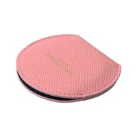 Dolce & Gabbana Women's Pink Calfskin Leather Round Mirror Holder - One Size thumbnail