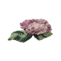Dolce & Gabbana Women's Elegant Purple Floral Silk Blend Brooch - One Size thumbnail