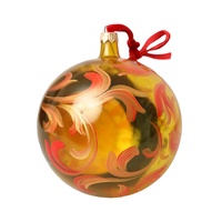 Dolce & Gabbana Women's Gold Tone Carretto Print Round Ornat Christmas Ball - One Size thumbnail