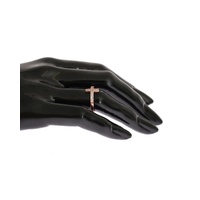 Nialaya Women's Elegant Pink Crystal Encrusted Silver Ring - 49 EU thumbnail