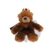 Dolce & Gabbana Brown Teddy Bear Crystal Hair Band One Size Women thumbnail
