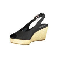 Tommy Hilfiger Women's Black Cotton  Sandal - 40 EU thumbnail