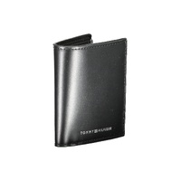 Tommy Hilfiger Men's Black Leather Wallet - One Size thumbnail