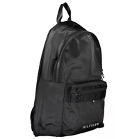 Tommy Hilfiger Men's Black Polyester Backpack - One Size thumbnail