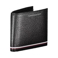 Tommy Hilfiger Men's Black Leather Wallet - One Size thumbnail