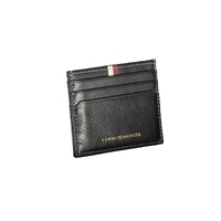Tommy Hilfiger Men's Black Leather Wallet - One Size thumbnail