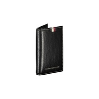 Tommy Hilfiger Men's Black Leather Wallet - One Size thumbnail
