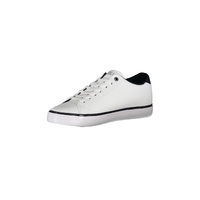 Tommy Hilfiger Men's White Polyester Sneaker - 43 EU thumbnail