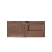 Tumbled Leather Mens Wallet with Coin Compartment and Card Holder One Size Men thumbnail