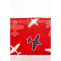 Trussardi Women's Red Leather Wallet - One Size thumbnail