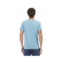 Trussardi Action Men's V-Neck Cotton Blend Tee with Stylish Print - M thumbnail