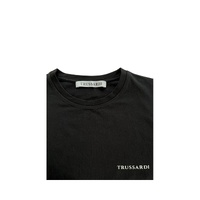 Trussardi Beachwear Men's Black Cotton T-Shirt - L thumbnail