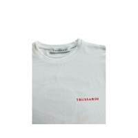Trussardi Beachwear Men's White Cotton T-Shirt - L thumbnail