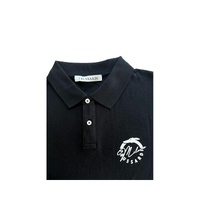 Trussardi Beachwear Men's Black Cotton Polo Shirt - L thumbnail
