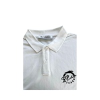 Trussardi Beachwear Men's White Cotton Polo Shirt - M thumbnail