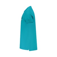 Trussardi Men's Light Blue Cotton Polo Shirt - L thumbnail