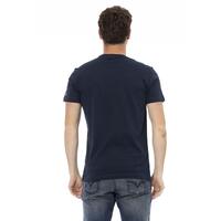 Round Neck Short Sleeve T-Shirt with Front Print XL Men thumbnail