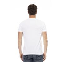 Short Sleeve T-shirt with Round Neck and Front Print XL Men thumbnail