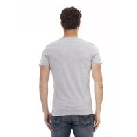 Short Sleeve Round Neck T-shirt with Front Print XL Men thumbnail