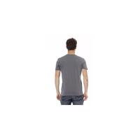 Short Sleeve T-shirt with Round Neck and Front Print L Men thumbnail
