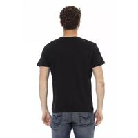 Short Sleeve Round Neck T-shirt with Front Print M Men thumbnail
