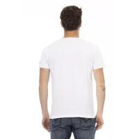 Short Sleeve T-shirt with Round Neck and Front Print XL Men thumbnail