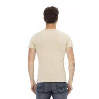 Short Sleeve T-shirt with Round Neck and Front Print - XL thumbnail