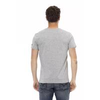 Round Neck Short Sleeve T-shirt with Front Print 2XL Men thumbnail