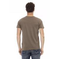 Short Sleeve Round Neck T-shirt with Front Print M Men thumbnail