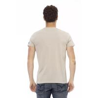 Round Neck Short Sleeve T-shirt with Front Print 2XL Men thumbnail