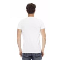 Short Sleeve V-Neck T-shirt with Front Print 2XL Men thumbnail