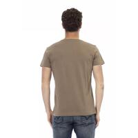 Short Sleeve V-Neck T-Shirt with Front Print M Men thumbnail