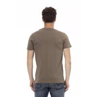 Short Sleeve V-Neck T-shirt with Front Print 3XL Men thumbnail