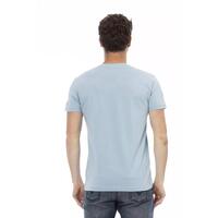 Short Sleeve T-shirt with V-neck and Front Print S Men thumbnail
