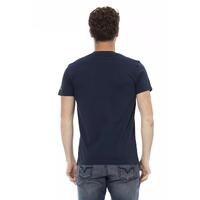 Short Sleeve T-shirt with V-neck and Front Print S Men thumbnail