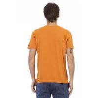Short Sleeve V-Neck T-Shirt with Front Print M Men thumbnail