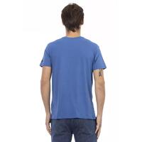 Short Sleeve T-shirt with V-neck and Front Print S Men thumbnail