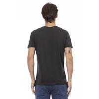 Short Sleeve T-shirt with V-neck and Front Print L Men thumbnail