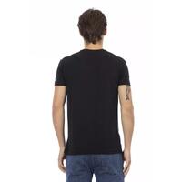 V-neck Short Sleeve T-shirt with Front Print 2XL Men thumbnail
