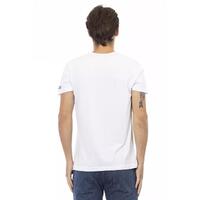 Short Sleeve T-shirt With V-neck. Front Print. L Men thumbnail