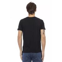 V-Neck Short Sleeve T-Shirt with Front Print M Men thumbnail