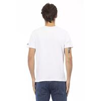 Front Print Short Sleeve V-Neck T-Shirt M Men thumbnail