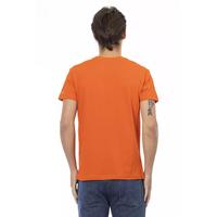 Front Print Short Sleeve V-Neck T-Shirt L Men thumbnail